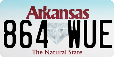 AR license plate 864WUE