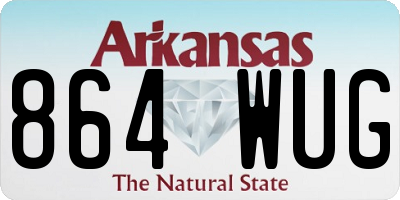AR license plate 864WUG