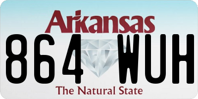 AR license plate 864WUH