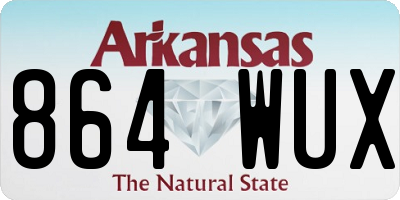 AR license plate 864WUX