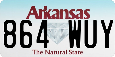 AR license plate 864WUY