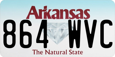AR license plate 864WVC