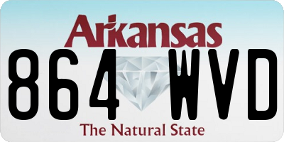 AR license plate 864WVD