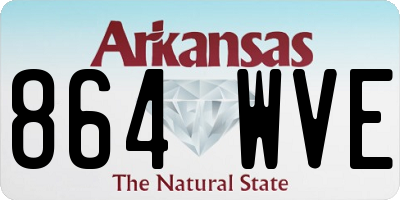 AR license plate 864WVE