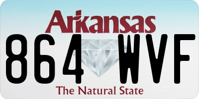 AR license plate 864WVF