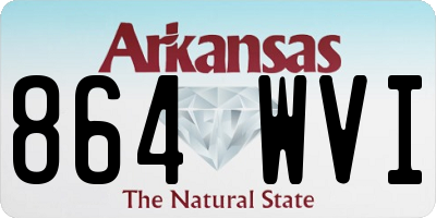 AR license plate 864WVI