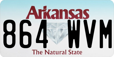 AR license plate 864WVM