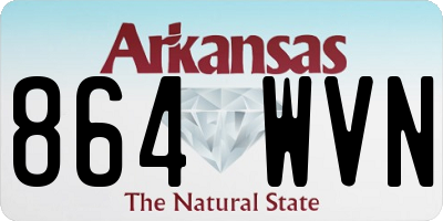 AR license plate 864WVN