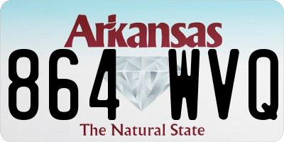 AR license plate 864WVQ