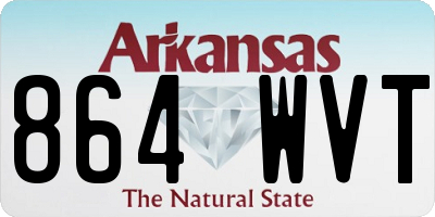 AR license plate 864WVT