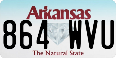 AR license plate 864WVU