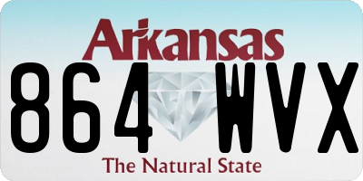 AR license plate 864WVX