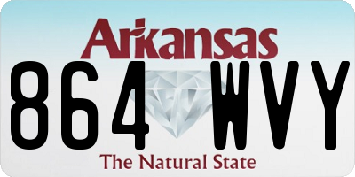 AR license plate 864WVY