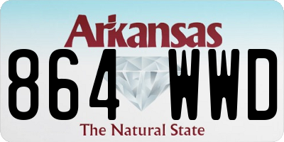 AR license plate 864WWD