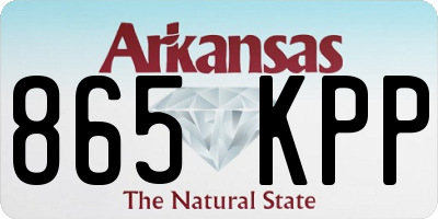 AR license plate 865KPP