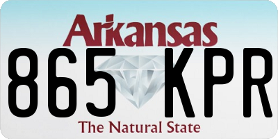 AR license plate 865KPR