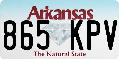 AR license plate 865KPV