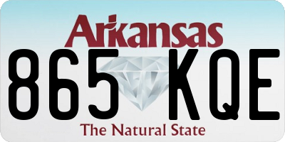 AR license plate 865KQE