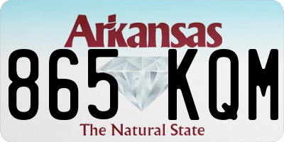 AR license plate 865KQM