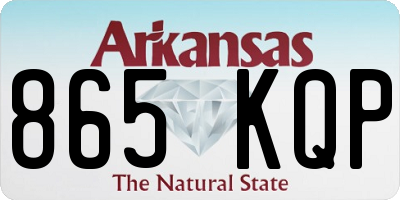 AR license plate 865KQP