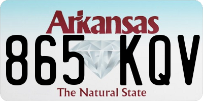 AR license plate 865KQV