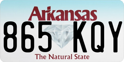 AR license plate 865KQY