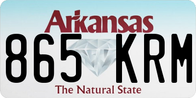 AR license plate 865KRM