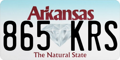 AR license plate 865KRS