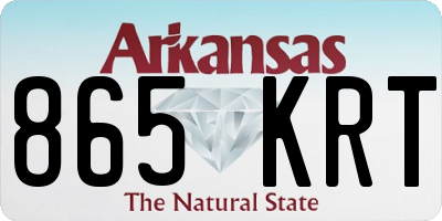 AR license plate 865KRT