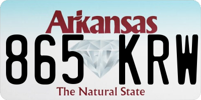AR license plate 865KRW