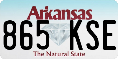 AR license plate 865KSE