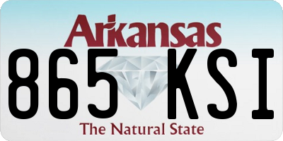 AR license plate 865KSI