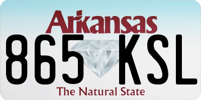 AR license plate 865KSL