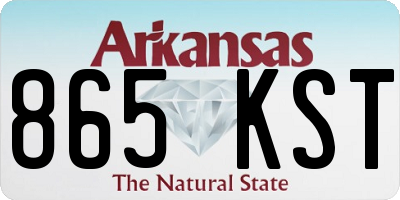 AR license plate 865KST