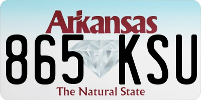 AR license plate 865KSU