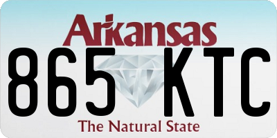 AR license plate 865KTC