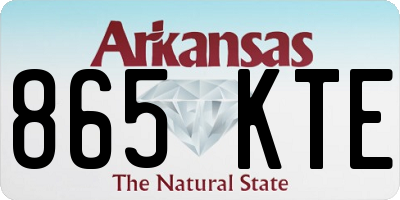 AR license plate 865KTE