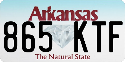 AR license plate 865KTF