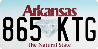 AR license plate 865KTG