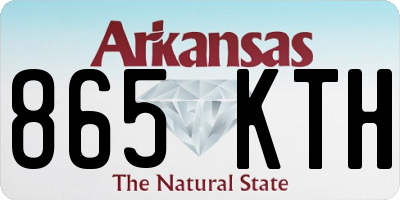 AR license plate 865KTH