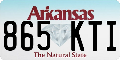 AR license plate 865KTI