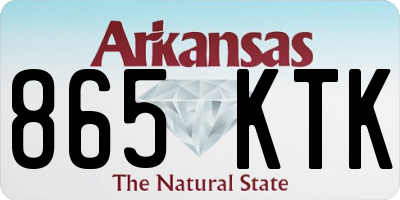 AR license plate 865KTK