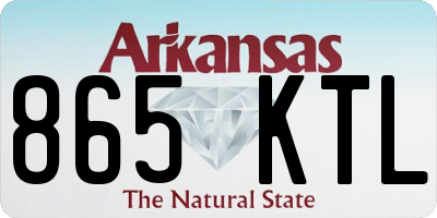 AR license plate 865KTL
