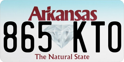 AR license plate 865KTO
