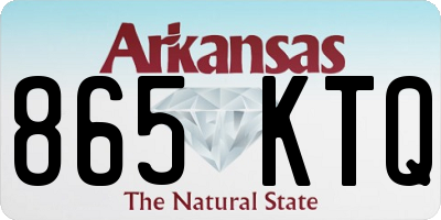 AR license plate 865KTQ