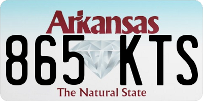 AR license plate 865KTS