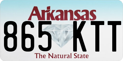 AR license plate 865KTT