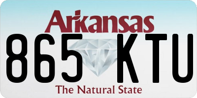 AR license plate 865KTU