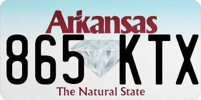 AR license plate 865KTX