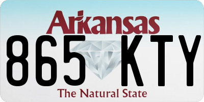 AR license plate 865KTY
